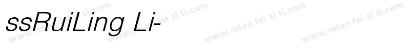ssRuiLing Li字体转换